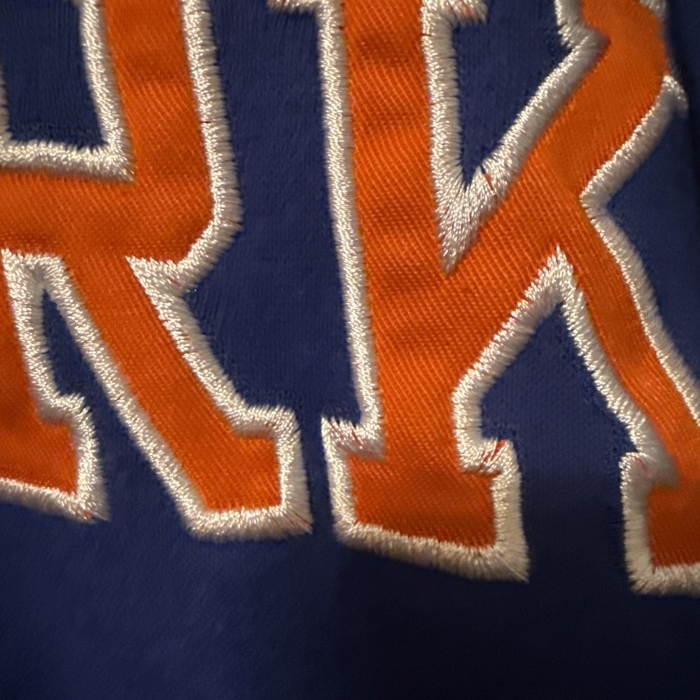 NBA UNK New York Knicks Hoodie Blue Embroidered Basketball Sweatshirt size Large - Picture 14 of 16